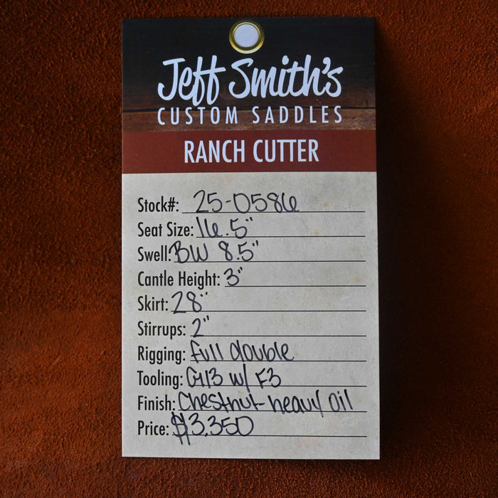 16.5" JEFF SMITH BUSTER WELCH RANCH CUTTER SADDLE Saddles - New Jeff Smith