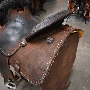 14" MARTIN CROWN C BARREL SADDLE Saddles Martin Saddlery   