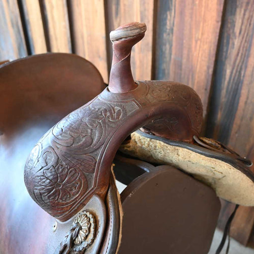 16.5" USED JEFF SMITH BUSTER WELCH CUTTING SADDLE Saddles - Used Jeff Smith