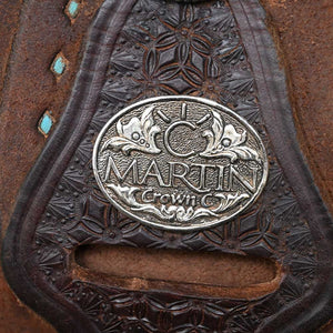 14" MARTIN CROWN C BARREL SADDLE Saddles Martin Saddlery   