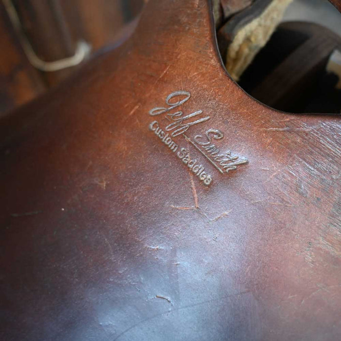 16.5" USED JEFF SMITH BUSTER WELCH CUTTING SADDLE Saddles - Used Jeff Smith