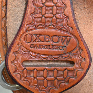 14" USED OXBOW BARREL SADDLE Saddles Oxbow Saddlery   