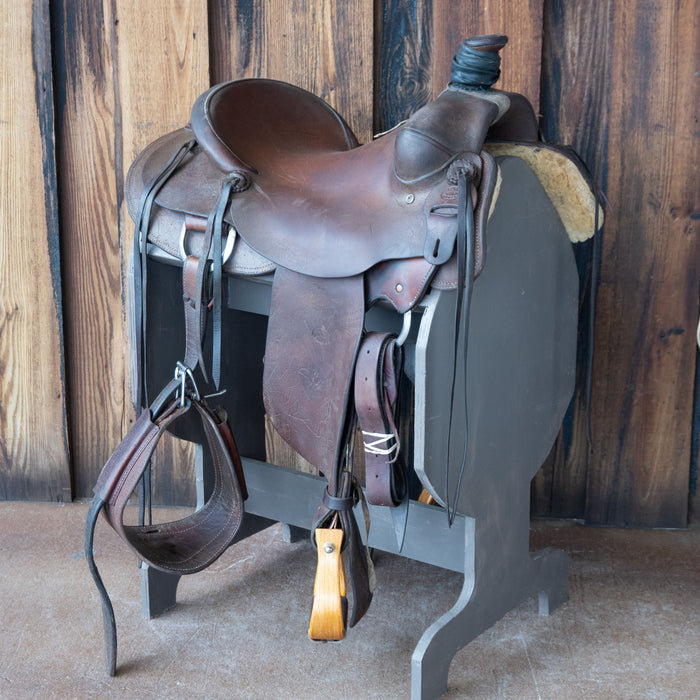 15" USED KLINT ROGER RANCH SADDLE