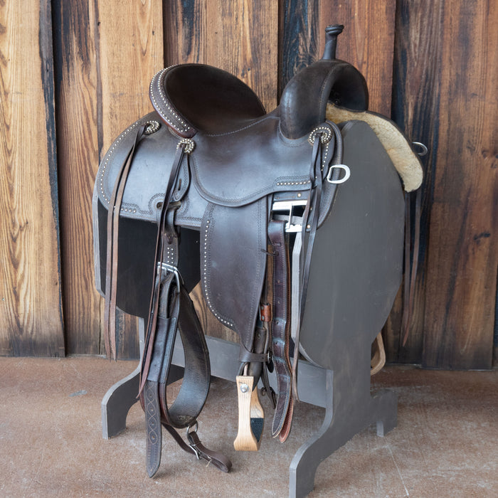 14" USED MARTIN CROWN C BARREL SADDLE Saddles - Used Martin Saddlery