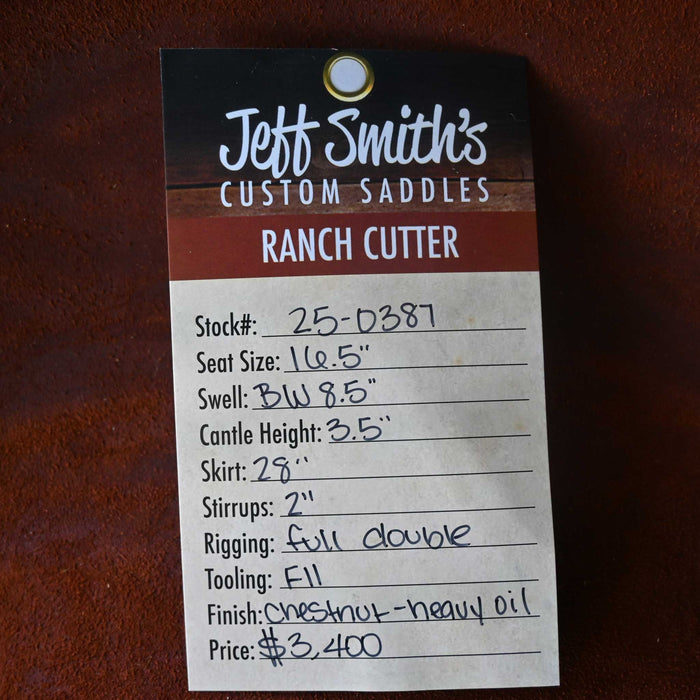 16.5" JEFF SMITH BUSTER WELCH RANCH CUTTER SADDLE Saddles - New Jeff Smith