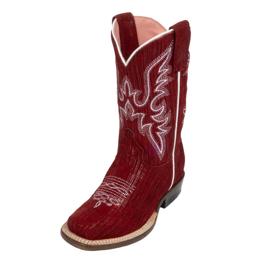 Roper Youth Big Red Suede Western Boot KIDS - Footwear - Boots Roper Apparel & Footwear