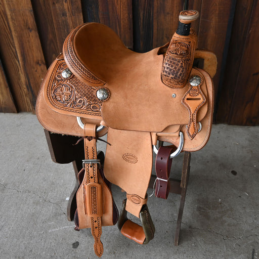 13.5" TESKEY'S TEAM ROPING SADDLE Saddles - New Teskey's Saddlery