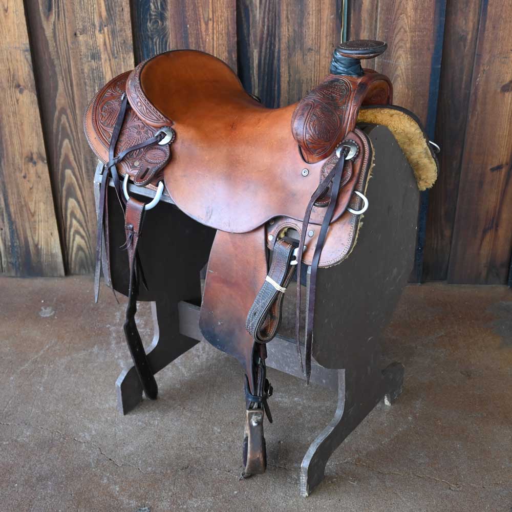 16.5" USED TRENT WARD COWBOY SADDLE