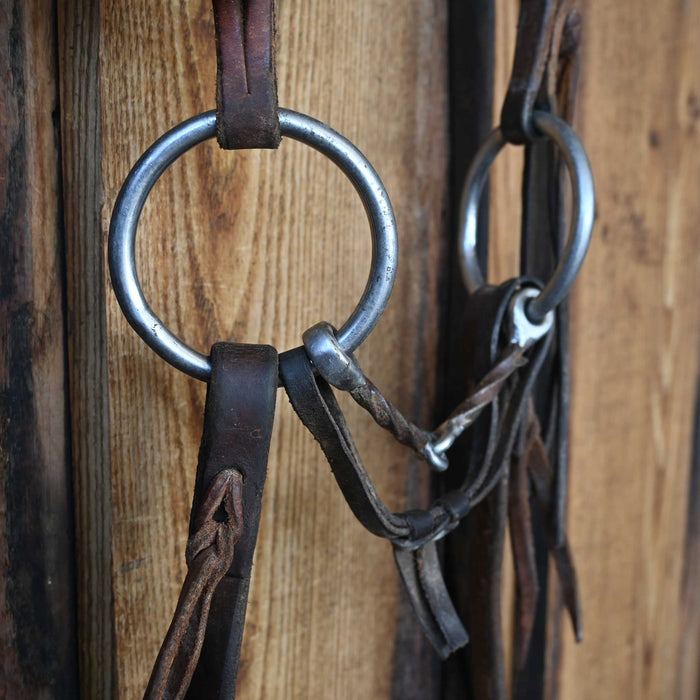 Kerry Kelley O-Ring Slow Twist Snaffle Bridle Rig w/Browband Headstall