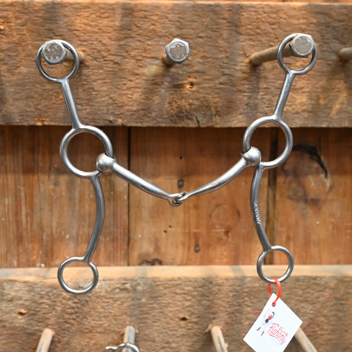 Flaharty Circle Gag Smooth Snaffle Bit
