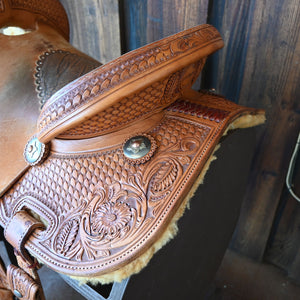 14" USED JEFF SMITH BARREL SADDLE Saddles Jeff Smith