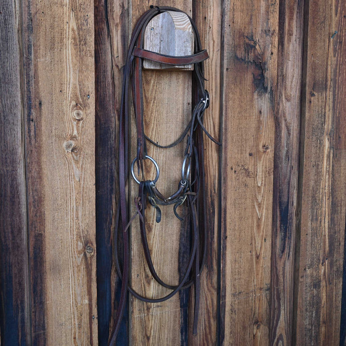 Maheu O-Ring Snaffle Bridle Rig w/Browband Headstall