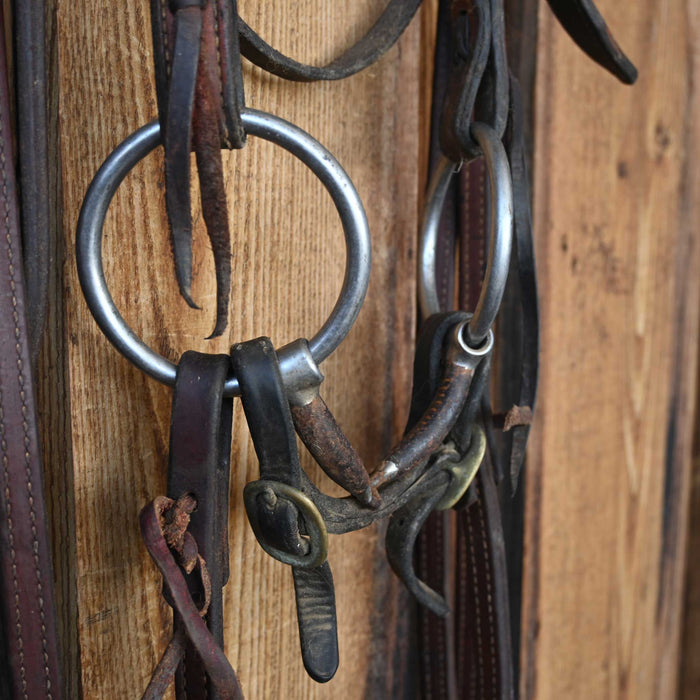 Maheu O-Ring Snaffle Bridle Rig w/Browband Headstall