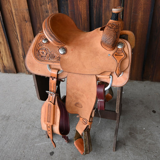 14" TESKEY'S TEAM ROPING SADDLE Saddles - New Teskey's Saddlery