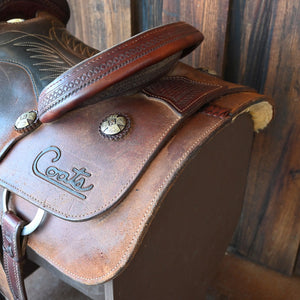 13.5" USED COATS ROPING SADDLE