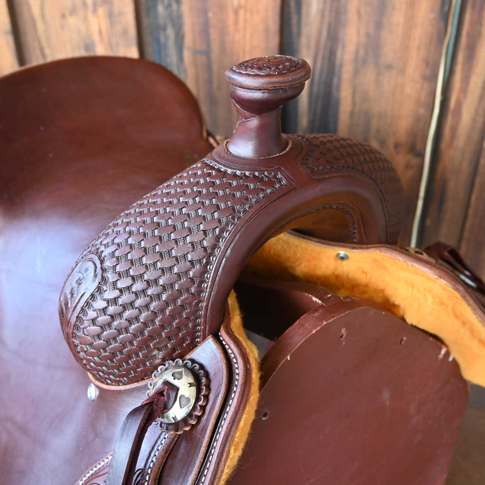 15.5" JEFF SMITH DONN LESON COW HORSE SADDLE Saddles - New Jeff Smith