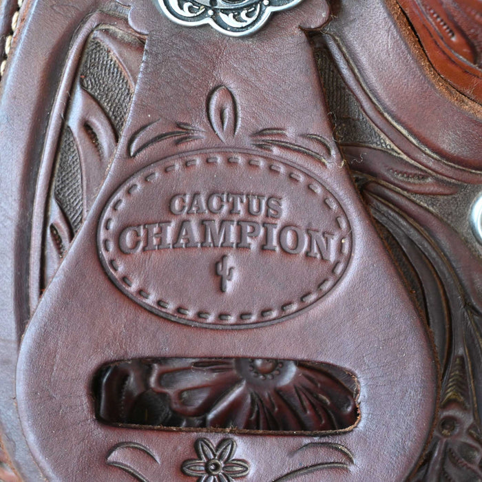 14.5" USED CACTUS CHAMPION BARREL SADDLE