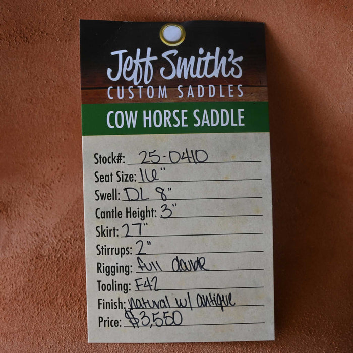 16" JEFF SMITH DONN LESON COW HORSE SADDLE Saddles - New Jeff Smith