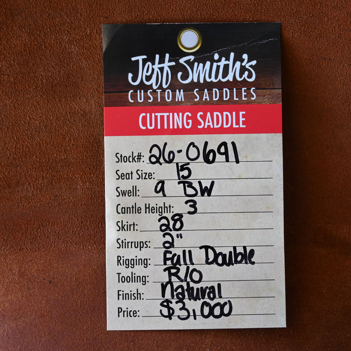 15" JEFF SMITH BUSTER WELCH CUTTING SADDLE