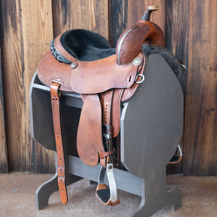 14" USED PANTHER CANYON BARREL SADDLE Saddles - Used Panther Canyon Saddlery