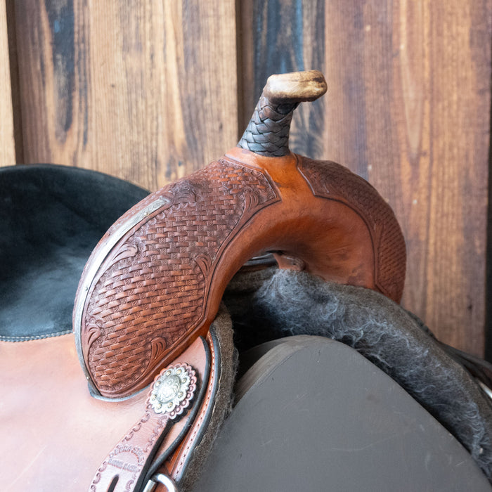 14" USED PANTHER CANYON BARREL SADDLE Saddles - Used Panther Canyon Saddlery