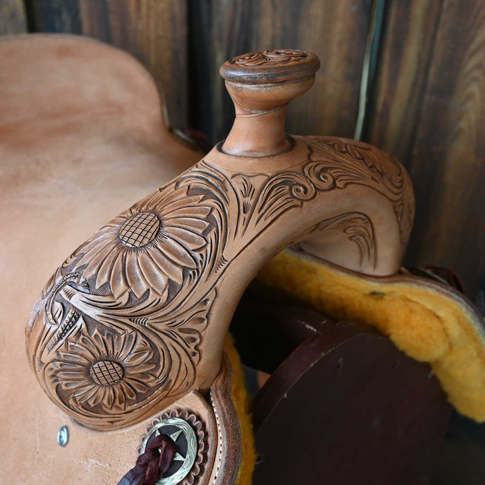 16" JEFF SMITH DONN LESON COW HORSE SADDLE Saddles - New Jeff Smith