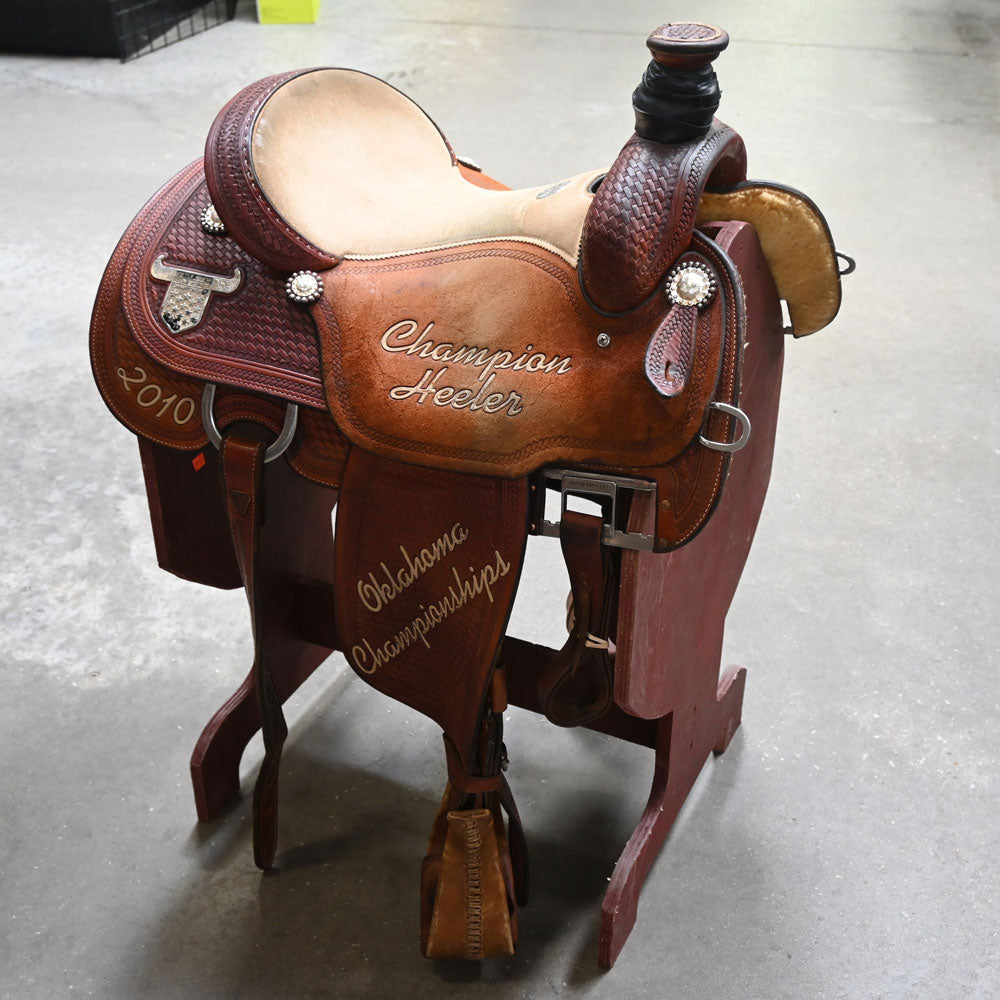 15" USED MARTIN TEAM ROPING SADDLE Saddles Martin Saddlery