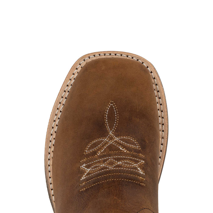 Old West Youth Natural Green Leather Boot
