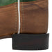 Old West Youth Natural Green Leather Boot KIDS - Footwear - Boots Jama Corporation