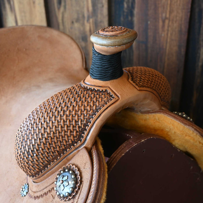 15" PATRICK SMITH TEAM ROPING SADDLE
