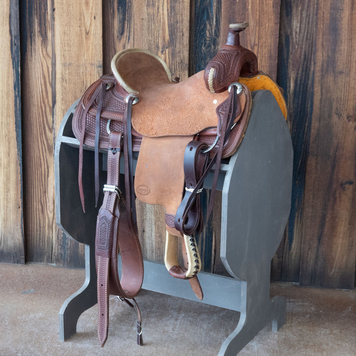 12.5" USED TESKEY'S JR RANCH ASSOCITAION SADDLE Saddles - Used Teskey's Saddlery