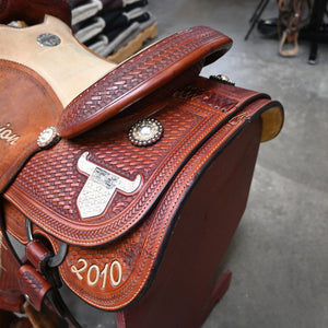 15" USED MARTIN TEAM ROPING SADDLE Saddles Martin Saddlery