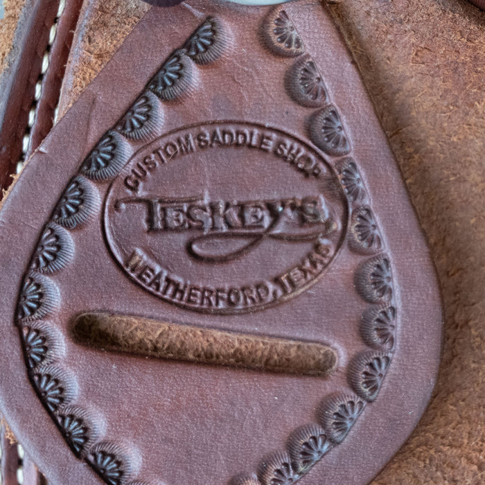 12.5" USED TESKEY'S JR RANCH ASSOCITAION SADDLE Saddles - Used Teskey's Saddlery
