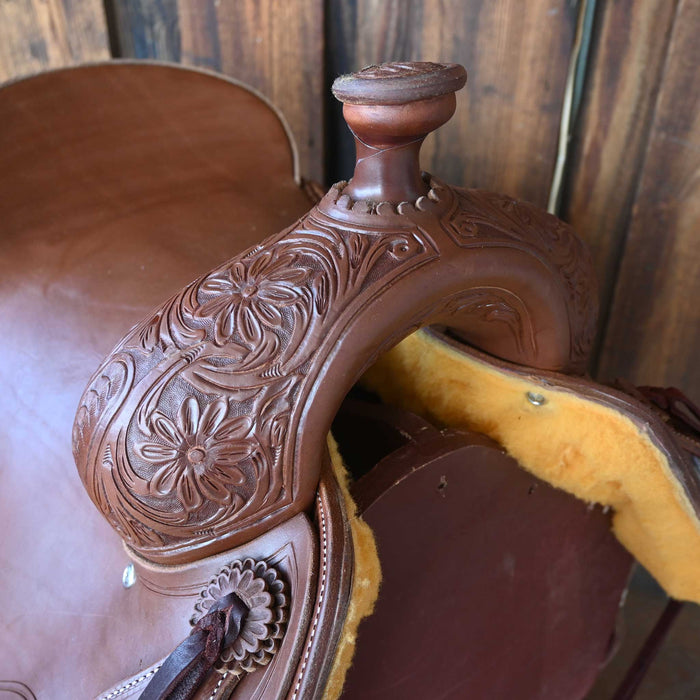16" JEFF SMITH DONN LESON COW HORSE SADDLE Saddles - New Jeff Smith