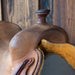 16.5" USED JEFF SMITH COW HORSE SADDLE Saddles - Used Jeff Smith