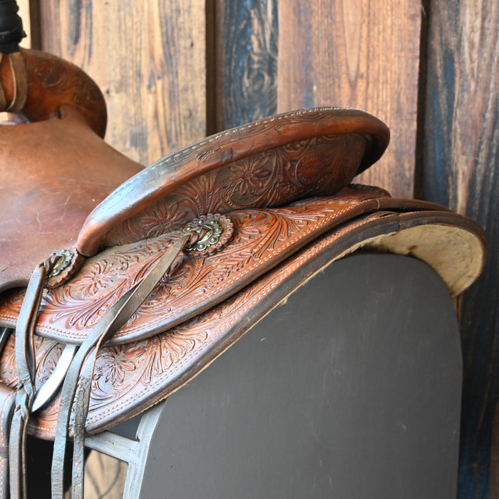 16" USED TAD SANDERS RANCH SADDLE Saddles - Used Tad Sanders