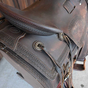 16" USED COATS RANCH CUTTING SADDLE Saddles Coats Saddlery   