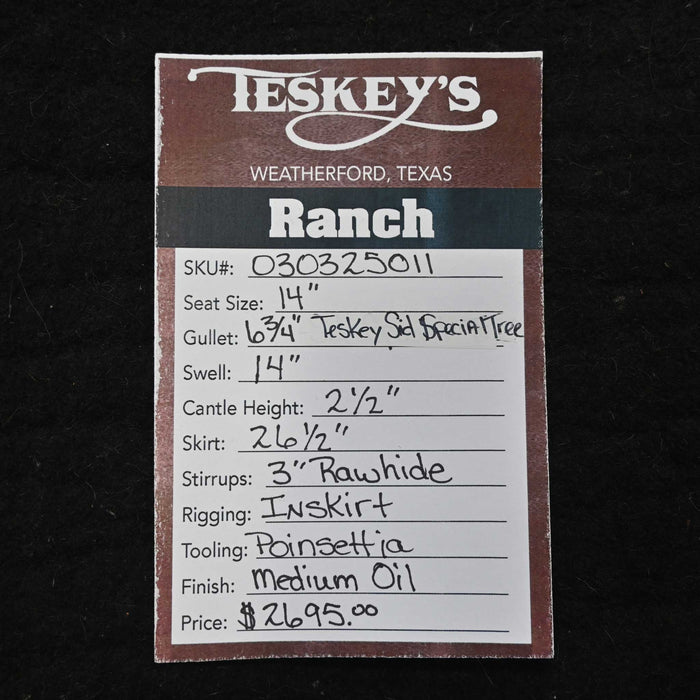14" TESKEY'S RANCH SADDLE