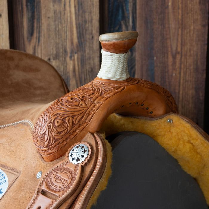 15" USED TESKEY'S TEAM ROPING SADDLE Saddles - Used Teskey's Saddlery