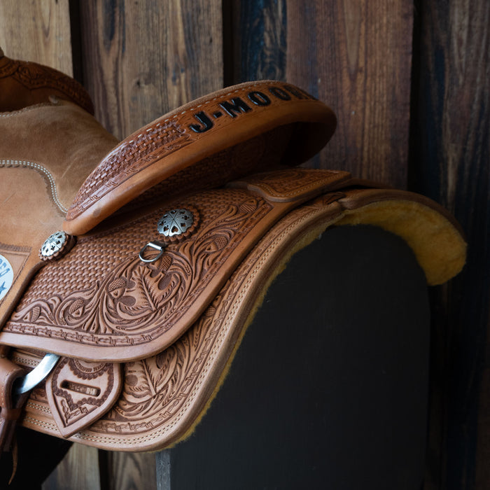 15" USED TESKEY'S TEAM ROPING SADDLE Saddles - Used Teskey's Saddlery