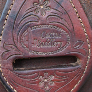 14" USED CACTUS RANCH SADDLE Saddles CACTUS SADDLERY   