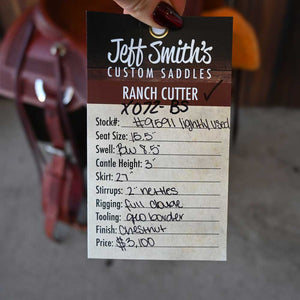 15.5" USED JEFF SMITH RANCH CUTTING SADDLE Saddles Jeff Smith   