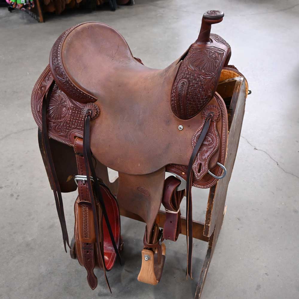 14" TESKEY'S PRO CUTTER RANCH CUTTER SADDLE Saddles TESKEY'S SADDLERY LLC   