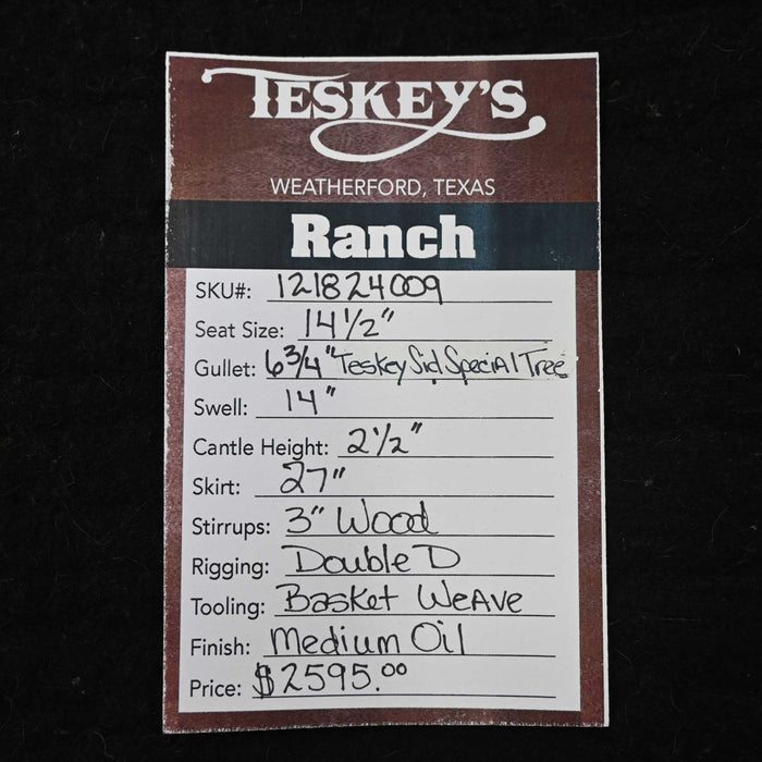 14.5" TESKEY'S RANCH SADDLE