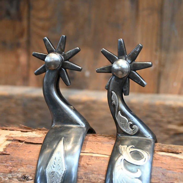 Jason Jarvis Silver Mounted 8pt. Spurs