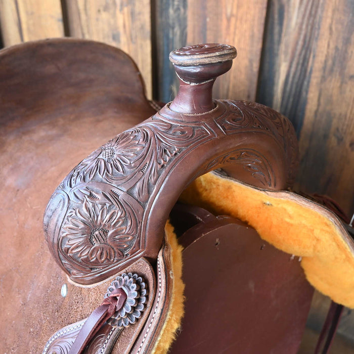 16.5" JEFF SMITH DONN LESON COW HORSE SADDLE Saddles - New Jeff Smith