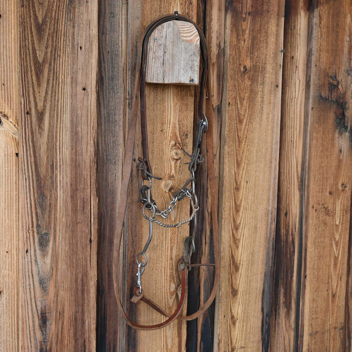 Cirlce Gag Twisted Wire Snaffle Bridle Rig w/Split Ear Headstall Tack - Rigs misc