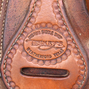 15" USED TESKEY'S ROPING SADDLE Saddles Teskey's Saddlery