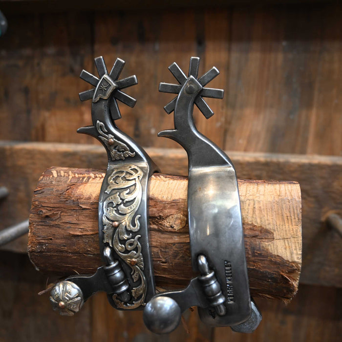 Kerry Kelley Silver Mounted 8pt. Spurs