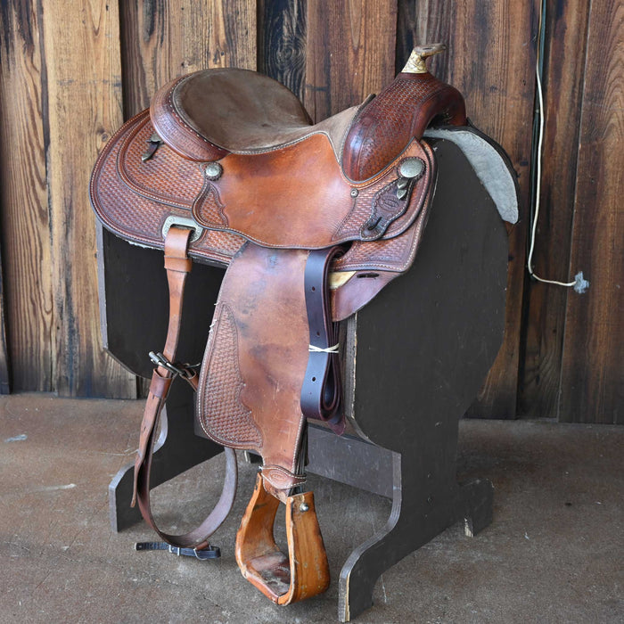 16" USED SADDLESMITH BOB LOOMIS REINING SADDLE